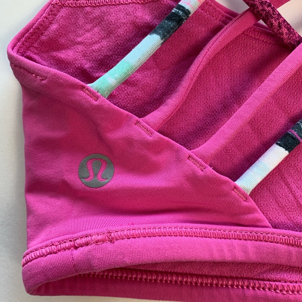 Lululemon Free to Be Wild Sports Bra Fuchsia 2 - Picture 3 of 4